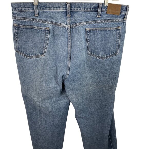 Lands End Jeans Square Rigger Mens 42 X 30 Traditional Fit Medium Wash Denim - Picture 5 of 8